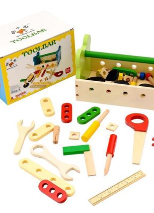 Деревянный игровой набор детских инструментов, sl-413-2
