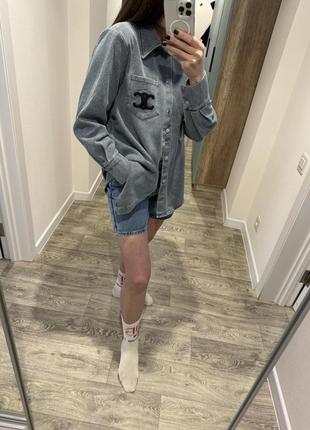 Сорочка джинсова celine 2