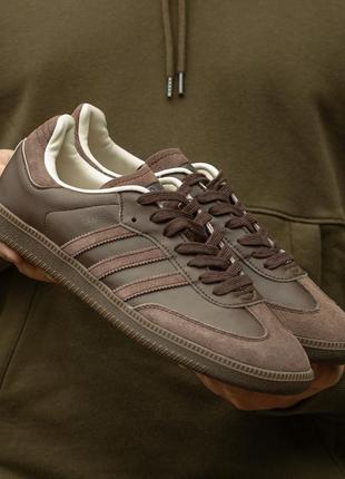 Чоловічі кросівки adidas samba brown 40-41-42-43-44-45