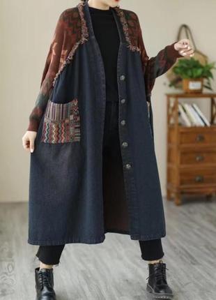 Джинсовий тренч 3