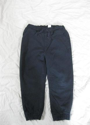 3-4 роки, теплі штани на флісі темно-синього кольору lcw карго1 фото