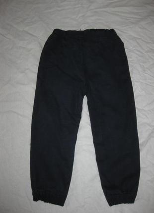 3-4 роки, теплі штани на флісі темно-синього кольору lcw карго2 фото