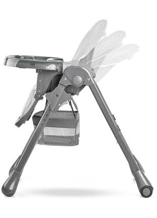 Стільчик для годування kiderkraft tastee grey | стілець для годування дитини4 фото