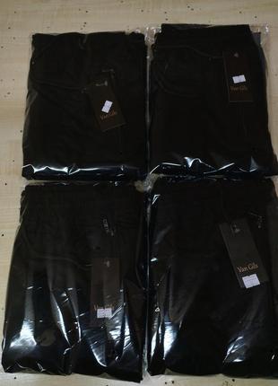 Черные мужские брюки прямого кроя4 фото