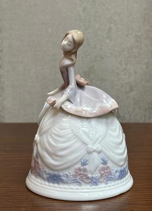 Фарфорова статуетка-дзвіночок lladro «звуки осені».3 фото