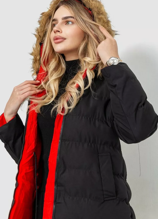 Куртка женская двусторонняя, цвет черно-красный, 129r818-5556 фото