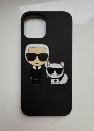 Чехол на iphone 13 pro max от karla lagerfeld1 фото