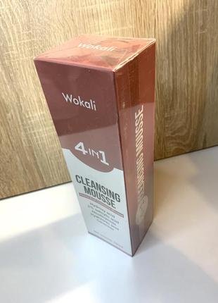 Пенка-мусс для умывания wokali 4 in 1cleansing mousse4 фото