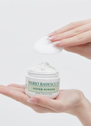 Маска пудра для очистки пор mario badescu silver powder