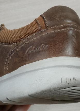 Кожаные мужские кроссовки clarks оригинал, размер 447 фото