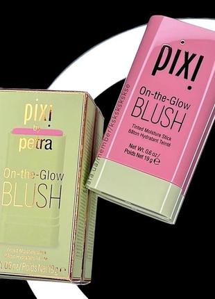 Кремовые румяна pixi on-the-glow blush tinted moisture stick оттенок fleur