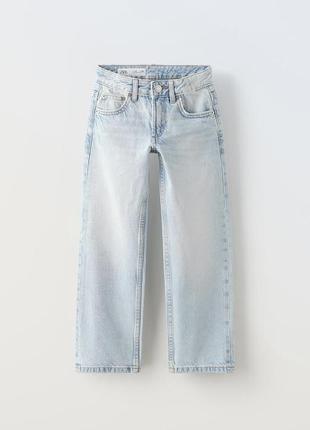 Джинсы от zara straight-leg jeans1 фото