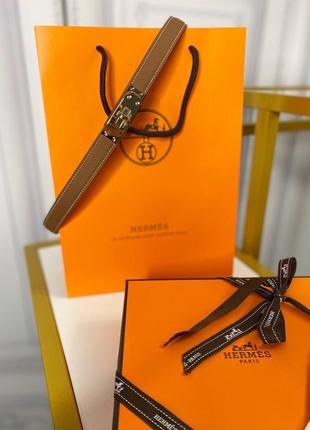 Пояс ремінь в стилі hermes kelly фурнітура золото5 фото