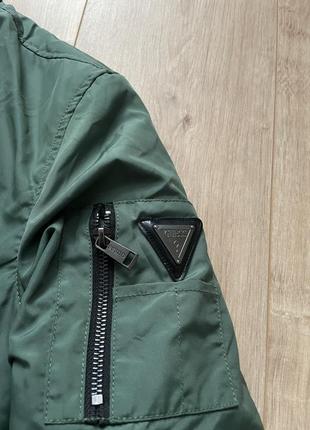 Двусторонний мужской бомбер куртка жилетка шерпа guess3 фото