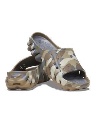 Шлепанцы crocs echo camo redu slide, 100% оригинал