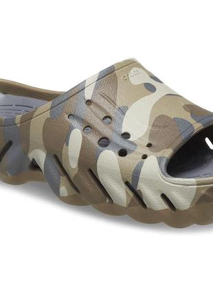 Шльопанці crocs echo camo redu slide, 100% оригінал2 фото