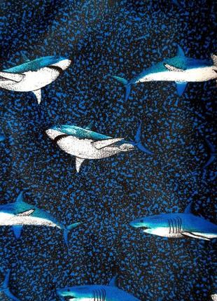 Плавки шорты купальные пляжные upf 50+ морские акулы next англия на 1-1,5 года (80-86см).2 фото