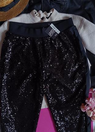 Новые брендовые брюки штаны джоггеры с пайетками victoria’s secret3 фото