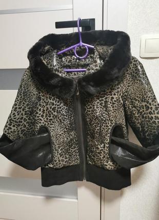 Кожаная куртка esocco 44 р.1 фото