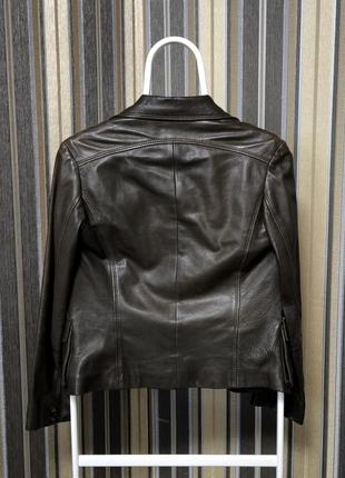 Женская кожаная куртка жакет rene lezard5 фото