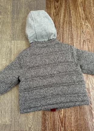 Тёплая демисезонная куртка мальчику 6-9 месяцев2 фото
