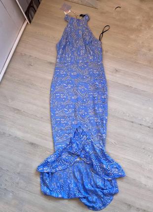 Актуальное платье миди,вечернее асимметричное ажурное платье, стильное,5 фото
