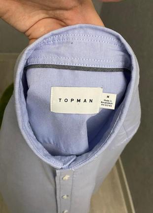 Голубая рубашка от бренда topman5 фото