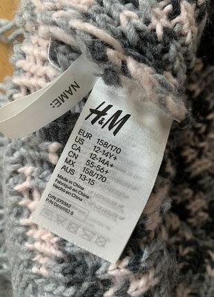 Вязаный джемпер-пончо для девочек h&m на 13-15 лет8 фото