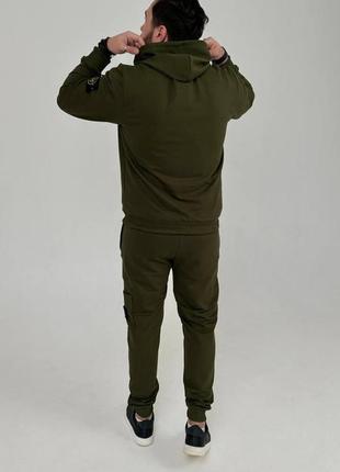 Спортивний костюм в стилі stone island кофта на змійці та штани новинка акційна ціна