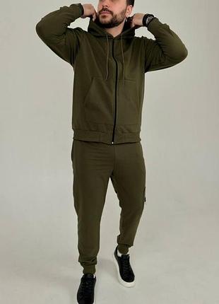 Спортивний костюм в стилі stone island кофта на змійці та штани новинка акційна ціна