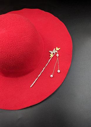 Японская шпилькая для волос. шпилька канзаши. заколка для пучка.