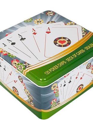 Настільна гра покер d7 фішки з номіналом2 фото