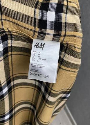Клетчатая рубашка от бренда h&m6 фото