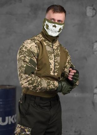 Военная боевая рубашка пиксель демисезонная тактическая кофта качественный летний тактический убакс с длинными8 фото