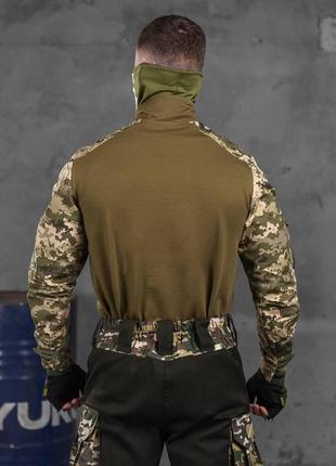 Военная боевая рубашка пиксель демисезонная тактическая кофта качественный летний тактический убакс с длинными5 фото
