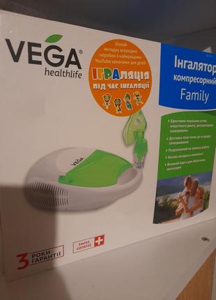 Інгалятор компресорний family vega healthlife