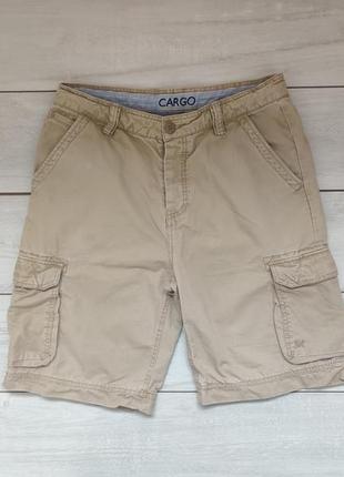 Якісні котонові щільні шорти карго пояс 43 см 33 р