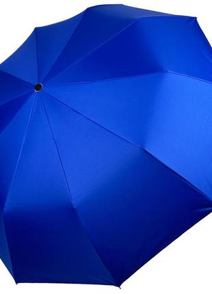 Жіноча парасолька напівавтомат на 10 спиць антивітер з принтом міст всередині від bellissimo, синій, м 0628-93 фото