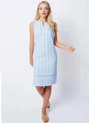 Лляне плаття, сукня в смужку george, льон, віскоза