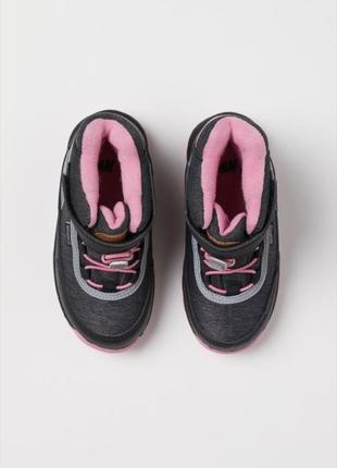 Теплые ботинки, сапоги водонепроницаемые сотсветоотращающими деталями2 фото
