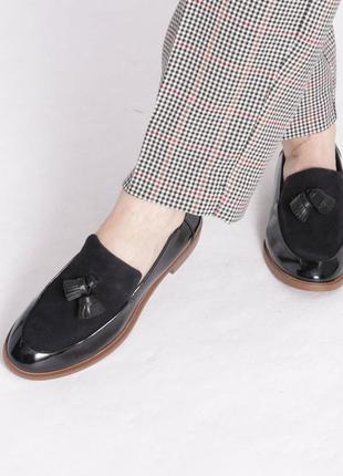Кожаные лоферы clarks 42 размер
