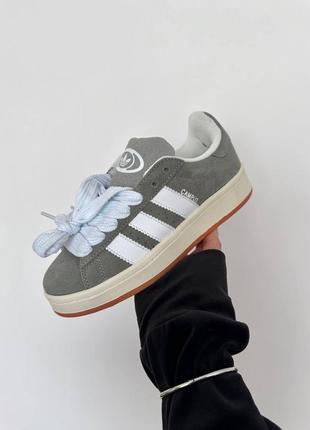 Женские кроссовки адидас кампус adidas campus “grey gum”