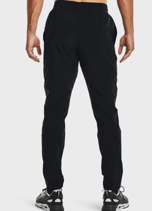Мужские черные спортивные штаны ua stretch woven pant3 фото