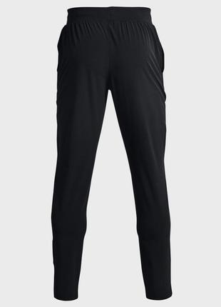 Мужские черные спортивные штаны ua stretch woven pant6 фото