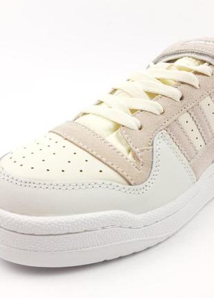 Жіночі кросівки | adidas forum | молочні з сірим | шкіра/замша, :378 фото
