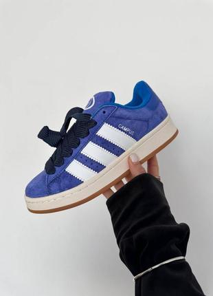 Женские кроссовки адидас кампус синие adidas campus “lucid blue”2 фото