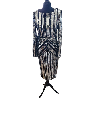 Шикарне плаття міді декороване паєтками4 фото