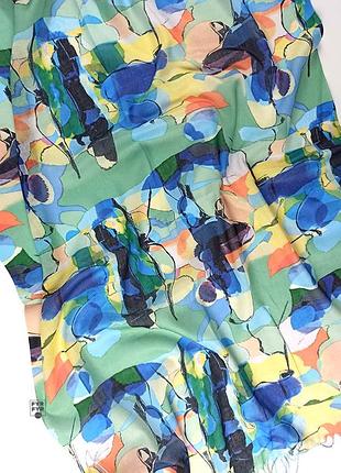 Тонкий хлопковый палантин хлопок зеленый новый качественный