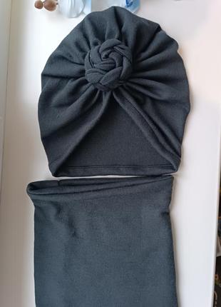 Тюрбан ходжаб узелок чалма женская ангора1 фото