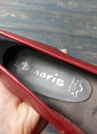 Tamaris, дуже зручні шкіряні туфлі/,балетки від відомого німецького бренду ❤6 фото